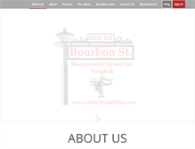 Tablet Screenshot of bourbonstbkk.com